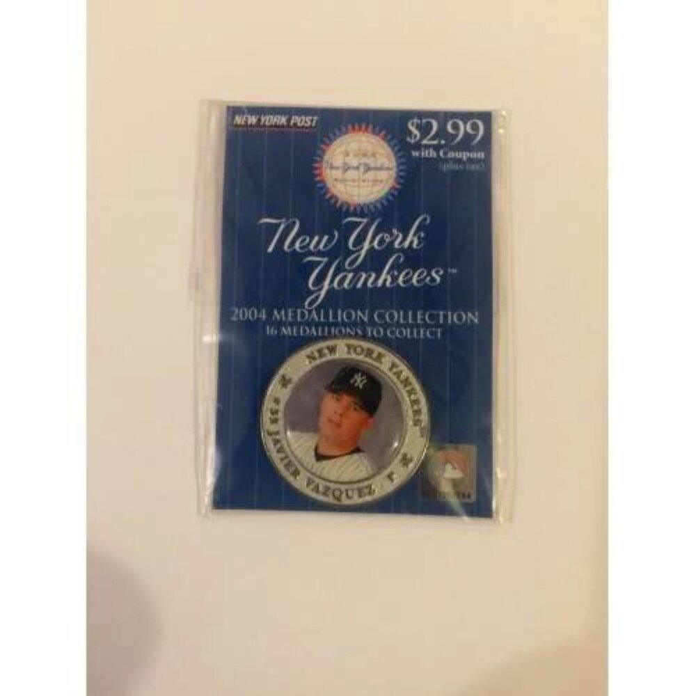 NEW The New York Yankees 2004 Medallion Collection Javier Vasquez (MISC1)